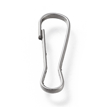 304 Stainless Steel Quick Link Connectors, Linking Rings, Oval, Stainless Steel Color, 22x8x2mm