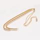 Brass Bead Chain Necklace Making(NJEW-F151-01G)-1