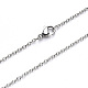 304 Stainless Steel Cable Chain Necklace(NJEW-S420-007A-P)-1