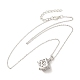 Imitation Pearl Cage Pendant Necklace(MAND-PW0001-90B)-1