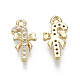 Brass Micro Pave Clear Cubic Zirconia Charms(KK-S348-525-NF)-2