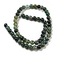 Natural Moss Agate Round Beads Strands(G-S151-6mm)-5