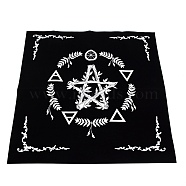 Cloth Square Altar Tarot Tablecloth, Pentagram Star Moon Tablecloth, Star Pattern, 490x490x1mm(AJEW-WH0023-41A)