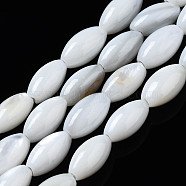 Natural Freshwater Shell Beads Strands, Rice, Seashell Color, 7x4x4mm, Hole: 1mm, about 51pcs/strand, 14.02~14.29 inch(35.6~36.3cm)(SHEL-Q024-021)