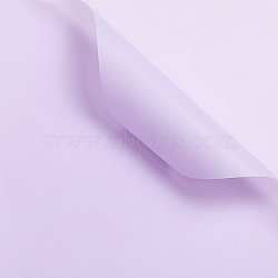 Solid Color Plastic Paper Flower Wrapping Paper, Waterproof Florist Bouquet Paper, DIY Crafts, Lilac, 550~580x550~580x0.05mm, 20 sheet/bag(HUDU-PW0001-178M)