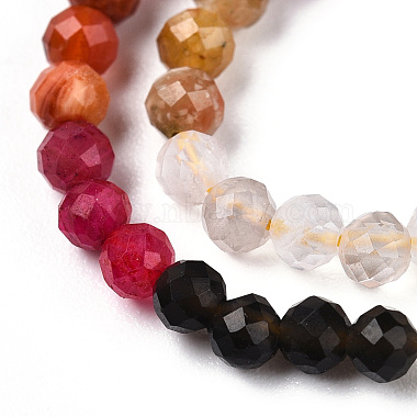 Natural & Synthetic Mixed Gemstone Beads Strands(G-D080-A01-02-07)-3
