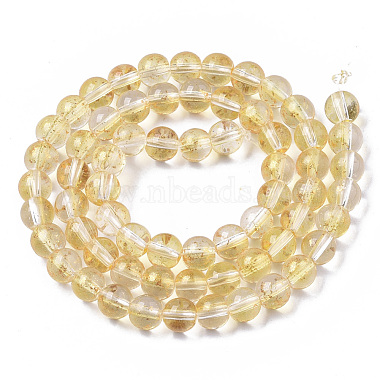 Chapelets de perles en verre peinte par pulvérisation transparent(X-GLAA-N035-03B-B08)-2