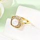 einstellbare messing micro pave zirkonia fingerringe(CU-CBABA66-02G)-3