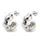 boucles d'oreilles en forme d'anneau en laiton(EJEW-Q785-12P)-1