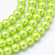 Baking Painted Pearlized Glass Pearl Round Bead Strands(HY-Q003-10mm-66)-1