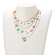Beaded Necklaces & 304 Stainless Steel Satellite Chain Necklace Sets(NJEW-JN03459)-4