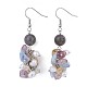 Natural Mixed Stone Dangle Earrings(EJEW-JE03228-02)-1