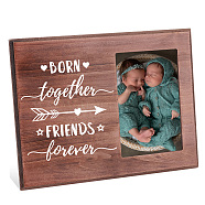 MDF Wood Photo Frames, for Tabletop Display Photo Frame, Rectangle, Word, 195x254x12mm(DIY-WH0231-049)