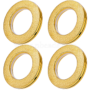 Plastic Curtain Rings, for Most Curtains Decoration, Goldenrod, 72x10.5mm, Inner Diameter: 43mm(AJEW-WH0368-39A)