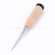 Wooden Awl Pricker Sewing Tool, Hole Maker Tool, for Punch Sewing Stitching Leather Craft, BurlyWood, 12.25x1.7cm(X-TOOL-WH0117-04A)