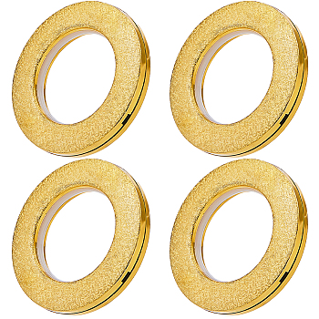 Plastic Curtain Rings, for Most Curtains Decoration, Goldenrod, 72x10.5mm, Inner Diameter: 43mm