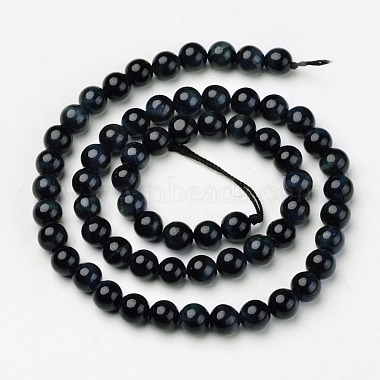 Natural Blue Tiger Beads Strands(G-D809-08-8mm)-2
