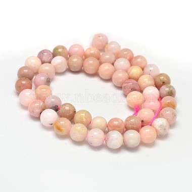 Round Natural Pink Opal Bead Strands(G-F289-23-8mm)-2