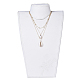 Cowrie Shell and Plated Natural Baroque Pearl Keshi Pearl Tiered Necklaces(NJEW-JN02389)-5