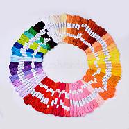 Cotton Cord, Embroidery Thread, Mixed Color, 200x160mm(X-OCOR-R013-01-B)