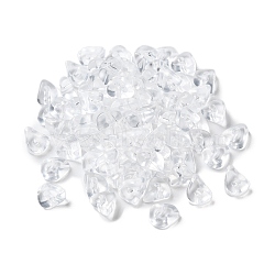 Acrylic Beads, Imitation Gemstone, Chip, Clear, 8x6x4mm, Hole: 1.4mm(OACR-C020-02J)