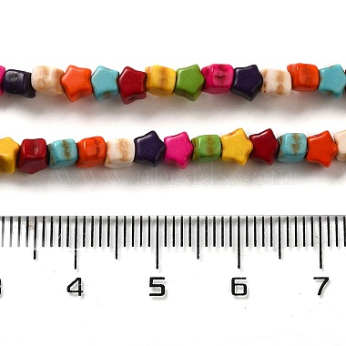 Dyed Synthetic Turquoise Beads Strands(G-G024-A01-01)-5