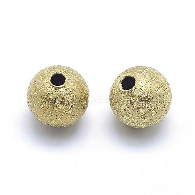 Brass Textured Beads(KK-A143-06C-6mm-RS)-2