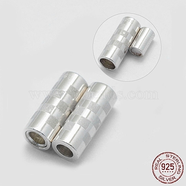 Platinum Column Sterling Silver Magnetic Clasps