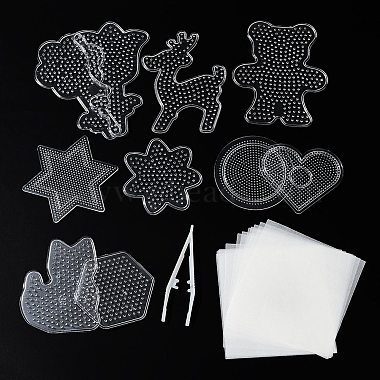 Flower Bear Star ABC Plastic Pegboards(DIY-YW0008-45)-4