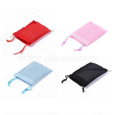 сумки на шнурке из бархатной ткани(X-TP-C001-50x70mm-M)-4