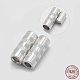 Rhodium Plated 925 Sterling Silver Magnetic Clasps(STER-E056-006P-13x5)-1