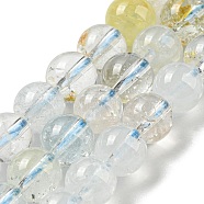 Natural Topaz Beads Strands, Round, 7mm, Hole: 1mm, about 59~60pcs/strand, 15.59~15.79''(39.6~40.1cm)(G-H299-A01-03)