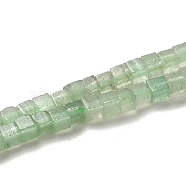 Natural Green Aventurine Beads Strands, Cube, 2~2.5x2.5~3.5x2.5~3mm, Hole: 0.4mm, about 157~165pcs/strand, 14.96~15.75''(38~40cm)(G-B064-A06)