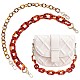 gorgecraft 2pcs 2 couleurs chaînes de décoration acrylique poignée de sac à main(AJEW-GF0004-62)-1