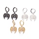 Brass Cubic Zirconia Hoop Earrings(EJEW-O084-20)-1