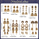 8 Pairs 8 Style Zinc Alloy Dangle Stud Earrings for Women(EJEW-AN0003-16)-7