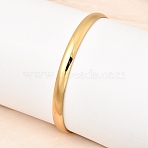 304 Stainless Steel Plain Bangles for Women Men, Ion Plating(IP), Long-Lasting Plated, Golden, Inner Diameter: 2.36 inch(6cm)(BJEW-Z167-01G-03)
