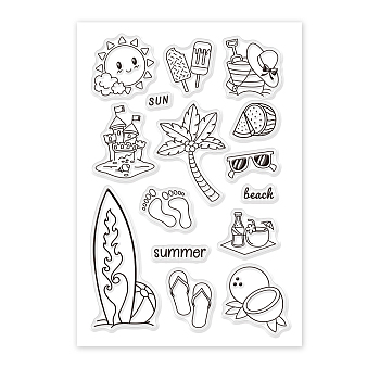 PVC Plastic Stamps, for DIY Scrapbooking, Photo Album Decorative, Cards Making, Stamp Sheets, Holiday Pattern, 16x11x0.3cm