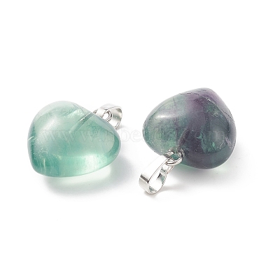 Natural Fluorite Pendants(G-I311-A20)-4