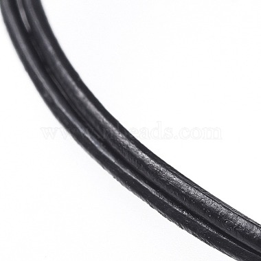 Vachette réglable cordon en cuir bracelets multi-brins(BJEW-JB04638)-4