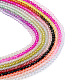 Pandahall 10 Strands 10 Colors Transparent Gradient Color Glass Beads Strands(GLAA-TA0001-56)-1