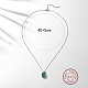 Cubic Zirconia Rectangle Pendant Necklace with Rhodium Plated 925 Sterling Silver Chains(BR7247)-3