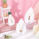 3Pcs 3 Sizes Opaque Acrylic Slant Back Necklace Display Stands(NDIS-WH0012-13)-4