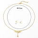 Golden Stainless Steel Jewelry Set(QE0758-2)-3