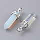 Opalite Double Terminated Pointed Pendants(G-E364-A11)-2
