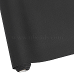 Lichee Pattern Imitation Leather Fabric, for DIY Leather Crafts, Bags Making Accessories, Black, 300x0.6mm, 137cm/roll.(DIY-WH20081-004C)