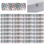 Self-Adhesive Labels Stickers, 3D Anti-Counterfeiting Label, Silver, 32x10x1mm(DIY-WH0899-88A)