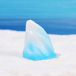 Resin Iceberg Ornaments, Micro Landscape Home Accessories, Pretending Prop Decorations, Light Sky Blue, 22x21mm(PW-WG21245-08)