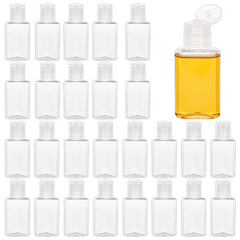30ml PET Bottles, Leakproof Squeeze Bottles with PET Flip Caps, for Laundry Detergent Sample, Clear, 3.5x2.1x7.8cm