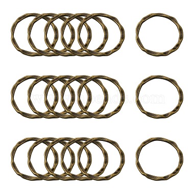 Antique Bronze Ring Alloy Links